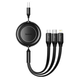 baseus bright mirror 2 series retractable 3 in 1 fast charging cable